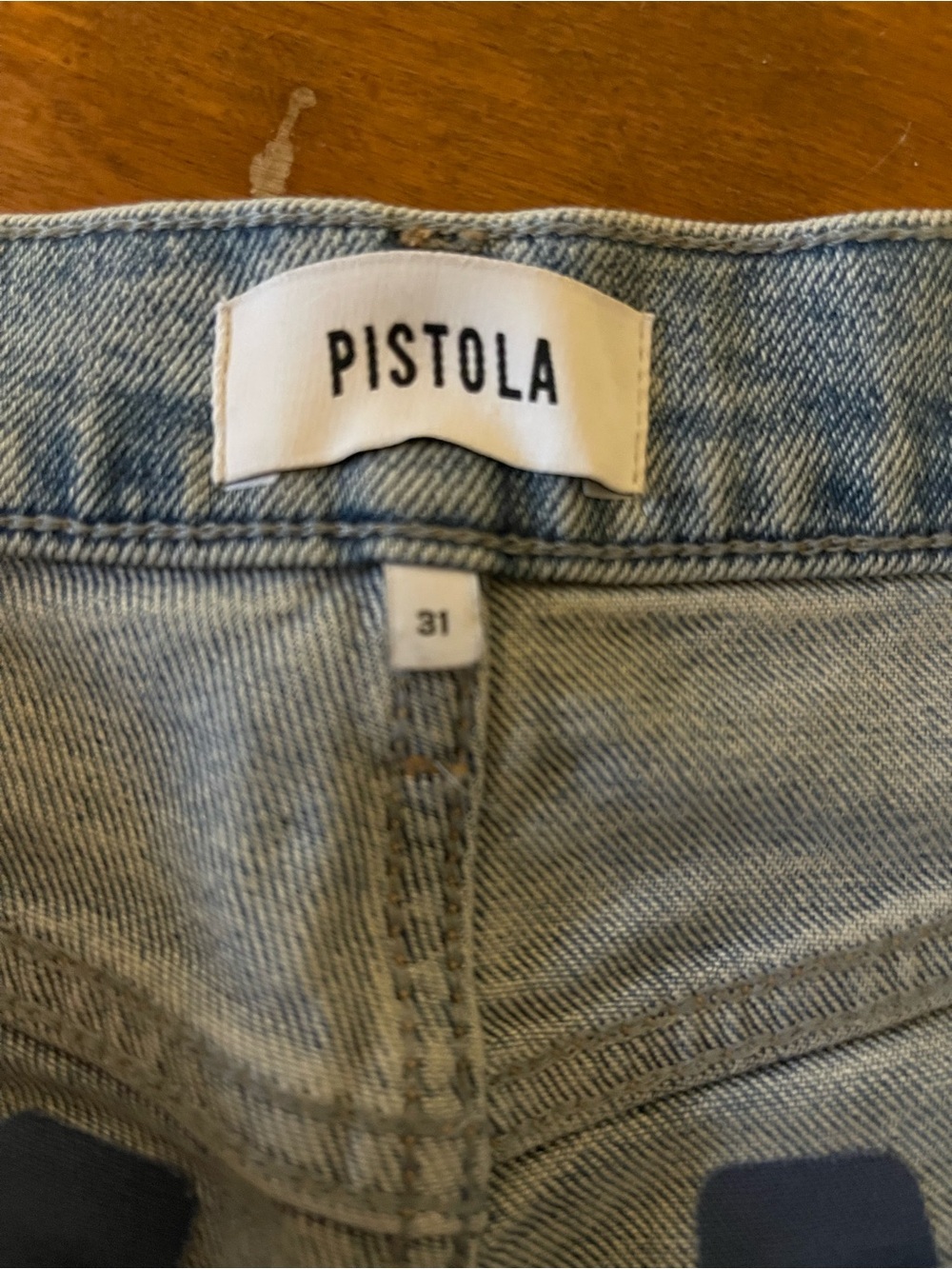 pistola Light Blue High-Rise Wide Leg Jeans - Picture 4 of 9